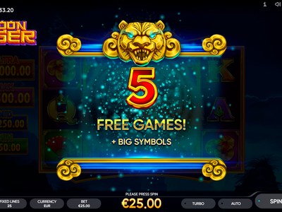 Игровой автомат Moon Tiger — RTP 96.5%